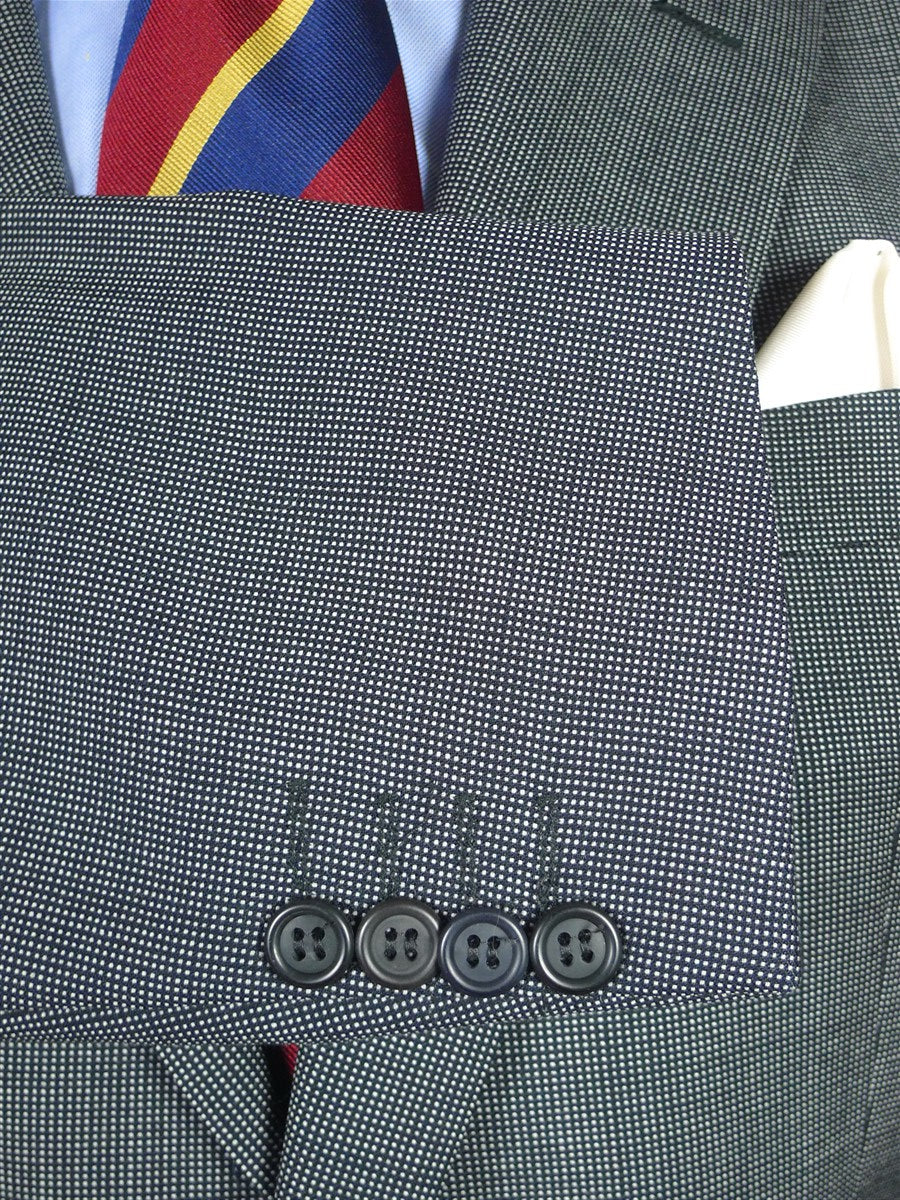 25/0989 immaculate jermyn street grey nailhead weave suit jacket sports blazer 42 long