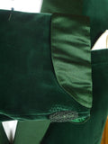 25/0990 stunning genuine 1950s vintage bottle green pure silk-velvet smoking / dinner jacket 37 regular