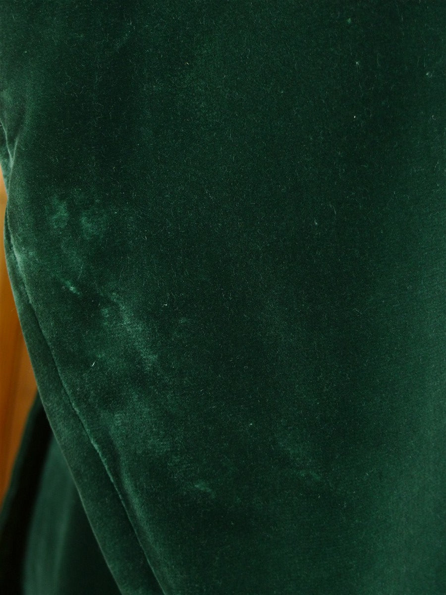 25/0990 stunning genuine 1950s vintage bottle green pure silk-velvet smoking / dinner jacket 37 regular