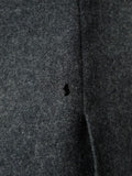 25/0992 savile row bespoke grey worsted flannel d/b suit jacket blazer 43 long