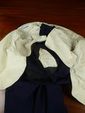 25/1003 wonderful genuine 1945 ww2 cc41 era navy royal blue stripe d/b worsted 3-piece de-mob suit 39 regular