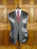 25/1000 immaculate bespoke holland & sherry light grey herringbone worsted suit 39 short