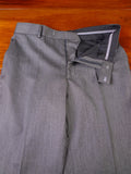 25/1000 immaculate bespoke holland & sherry light grey herringbone worsted suit 39 short