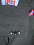 25/0999 immaculate bespoke holland & sherry grey herringbone worsted suit 39 short