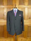 25/1001 vintage 1950s 1960s british heavyweight grey worsted suit 42 regular