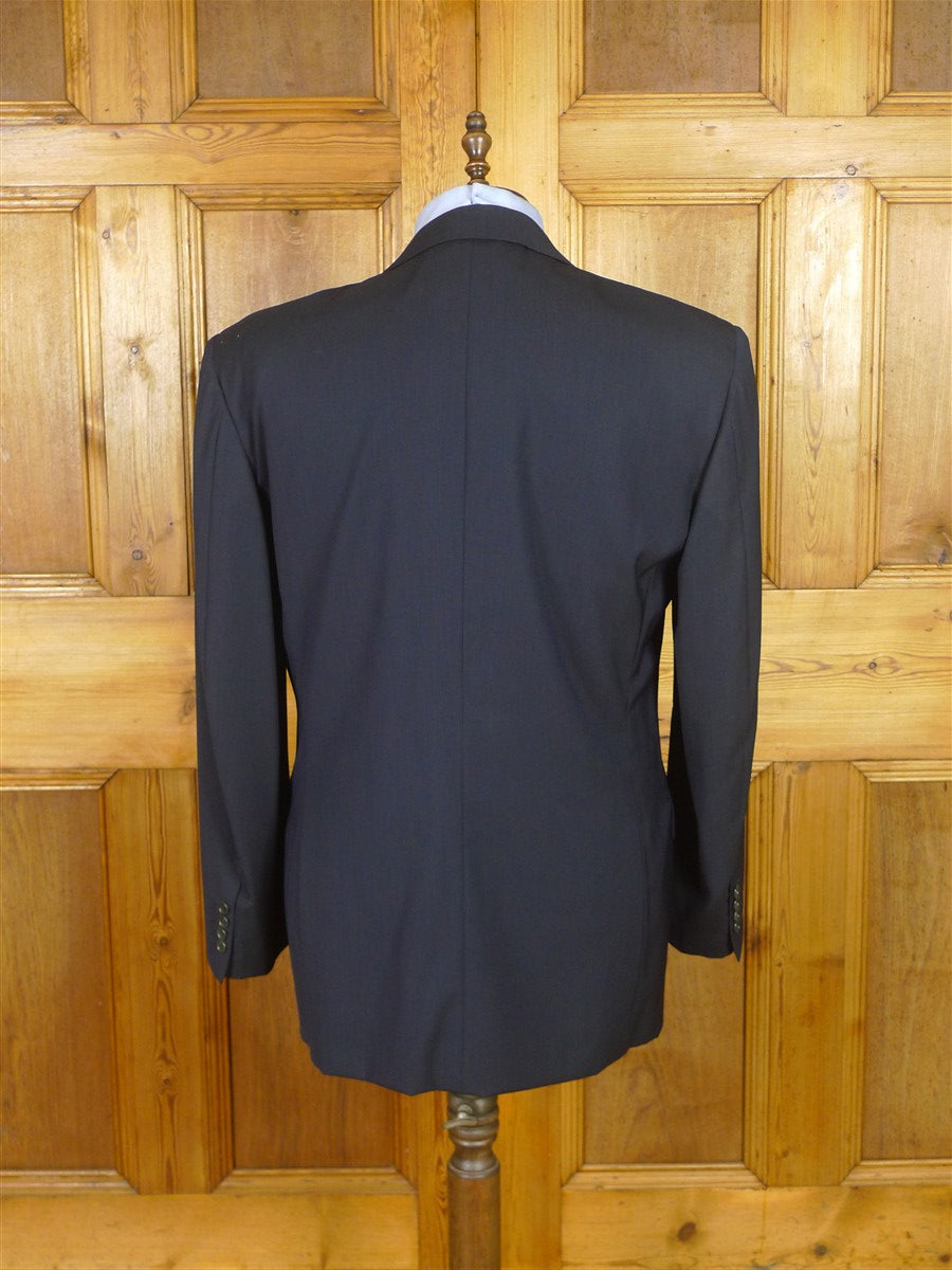 25/0998 vintage harrods dark blue wool suit 44 regular