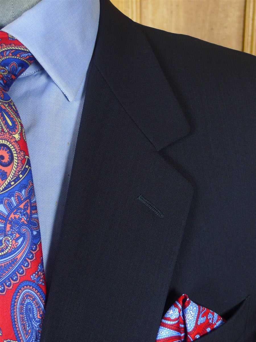 25/0998 vintage harrods dark blue wool suit 44 regular