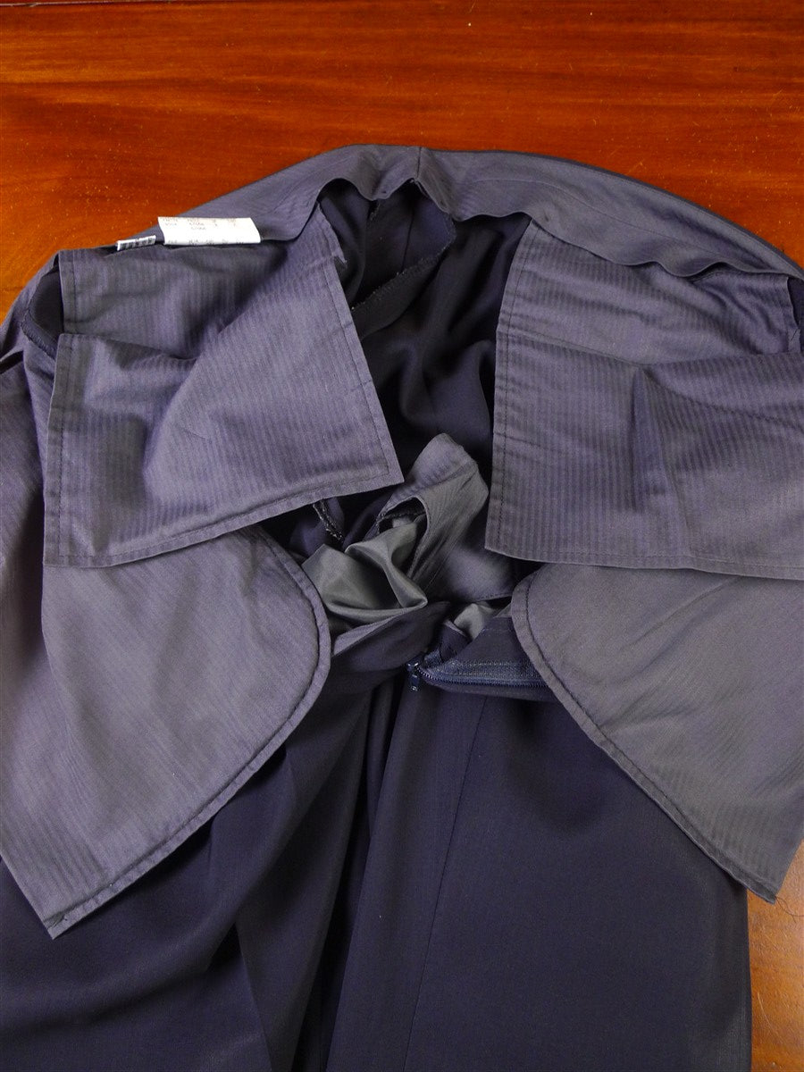25/0998 vintage harrods dark blue wool suit 44 regular
