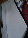 25/0983 near immaculate vintage black herringbone wool morning waistcoat 50