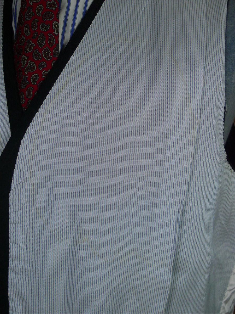 25/0983 near immaculate vintage black herringbone wool morning waistcoat 50
