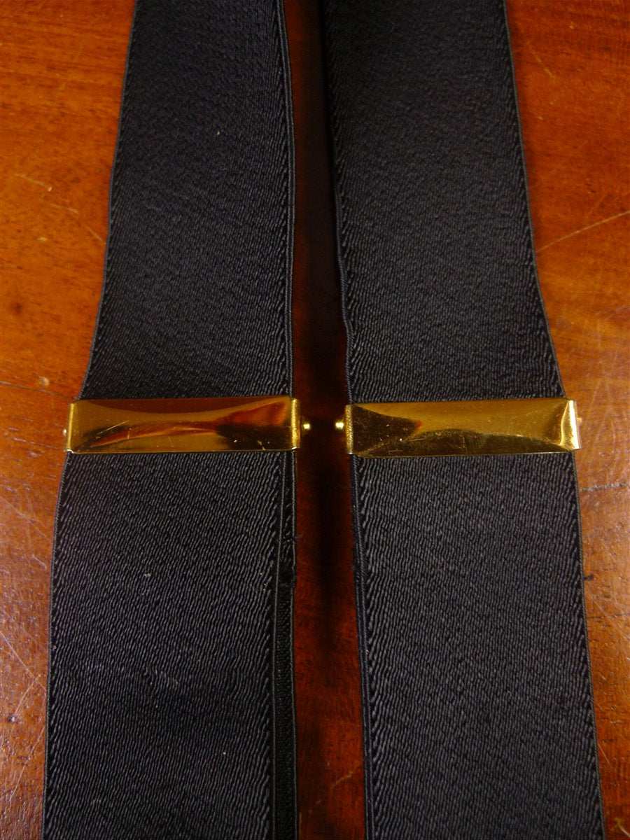 25/0982 vintage quality black woven elastic evening dress braces multifit