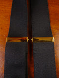 25/0982 vintage quality black woven elastic evening dress braces multifit