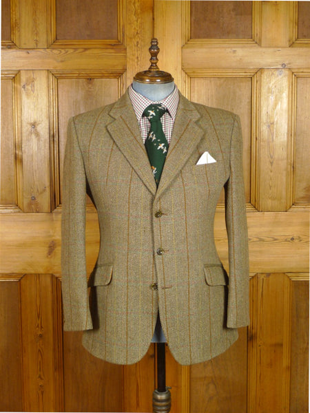 25/0988 bladen brown wp check tweed jacket 42 short