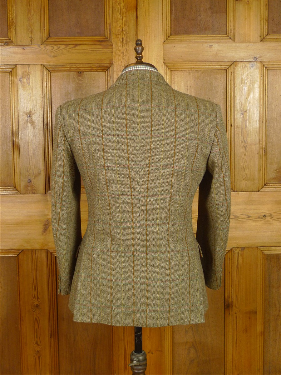 25/0988 bladen brown wp check tweed jacket 42 short
