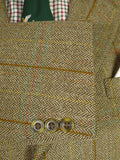 25/0988 bladen brown wp check tweed jacket 42 short