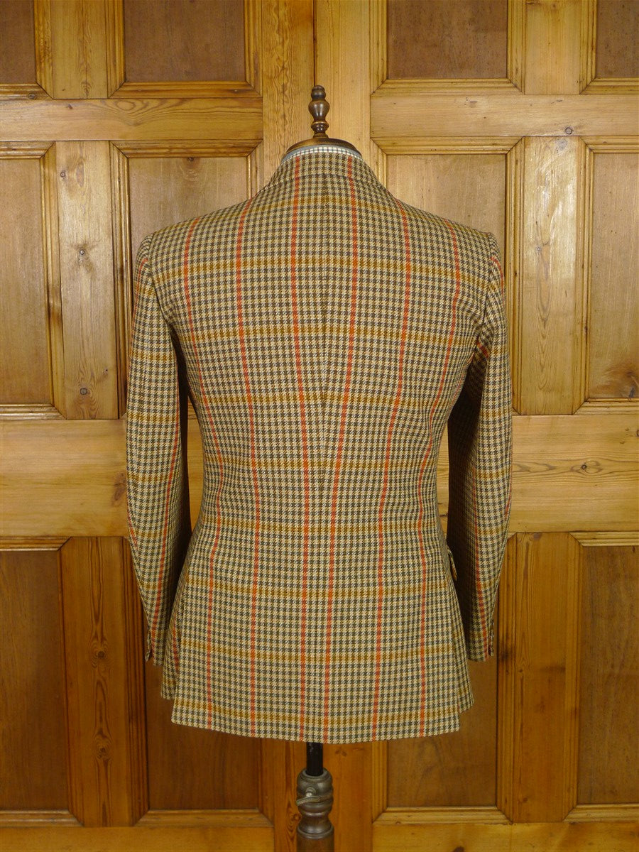 25/0987 vintage bladen gun check tweed sports jacket 41-42 regular