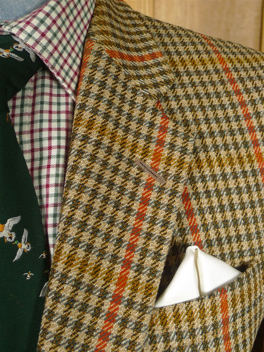 25/0987 vintage bladen gun check tweed sports jacket 41-42 regular