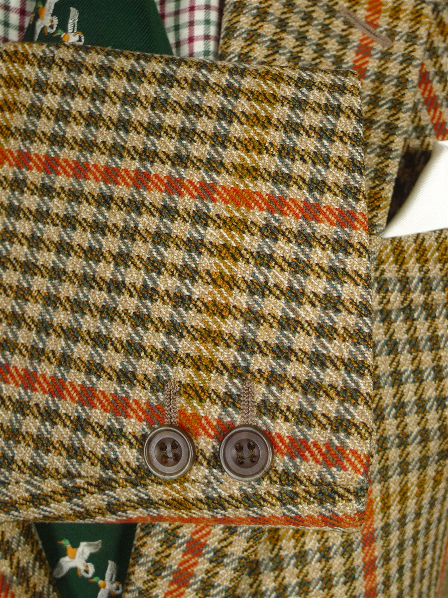 25/0987 vintage bladen gun check tweed sports jacket 41-42 regular
