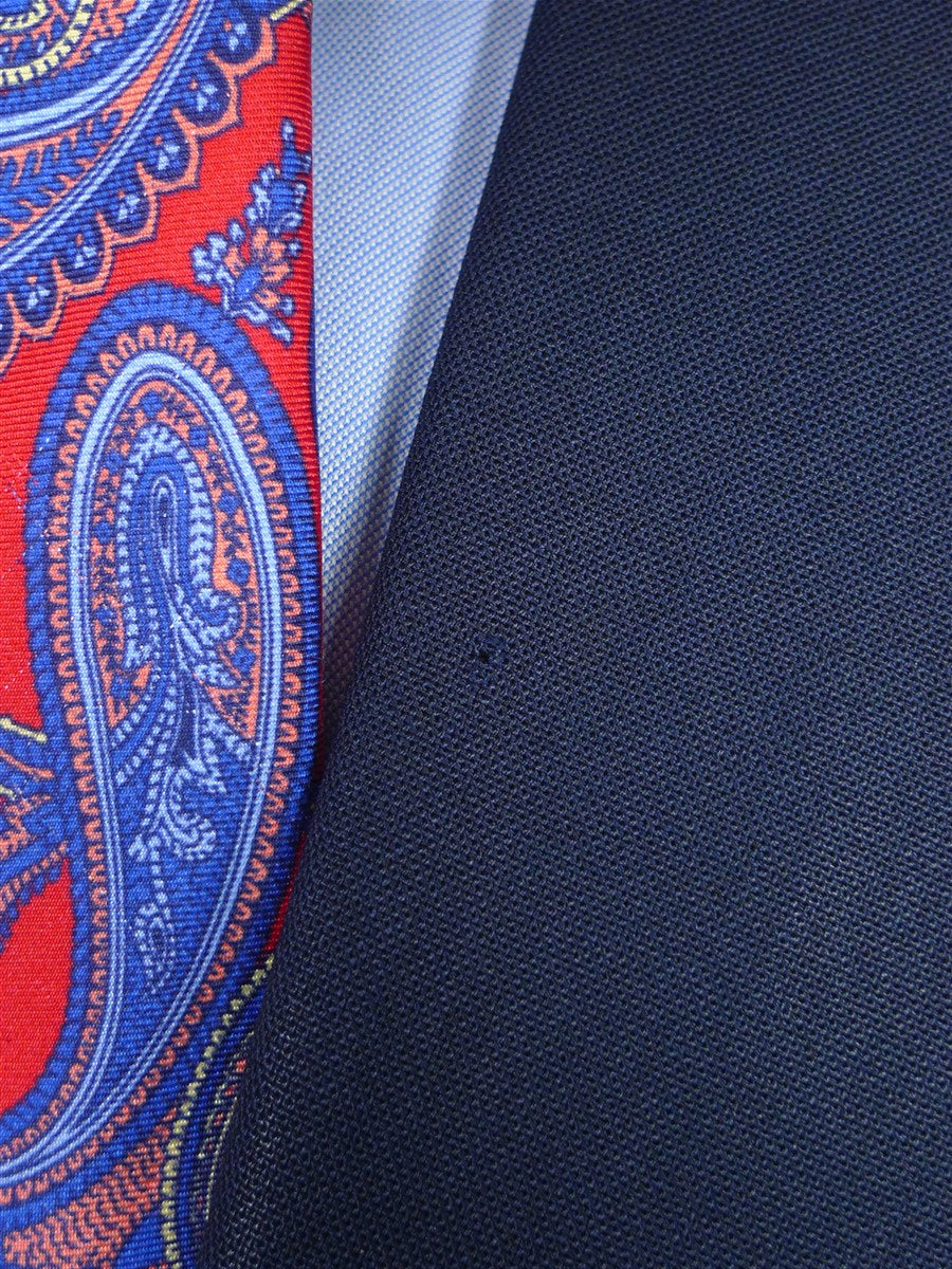 25/0993 welsh & jefferies 2009 savile row bespoke dark blue worsted & mohair suit jacket blazer 46-47 regular to long