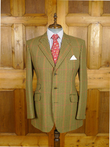25/0986 near immaculate john g hardy gun check tweed sports jacket 42 long