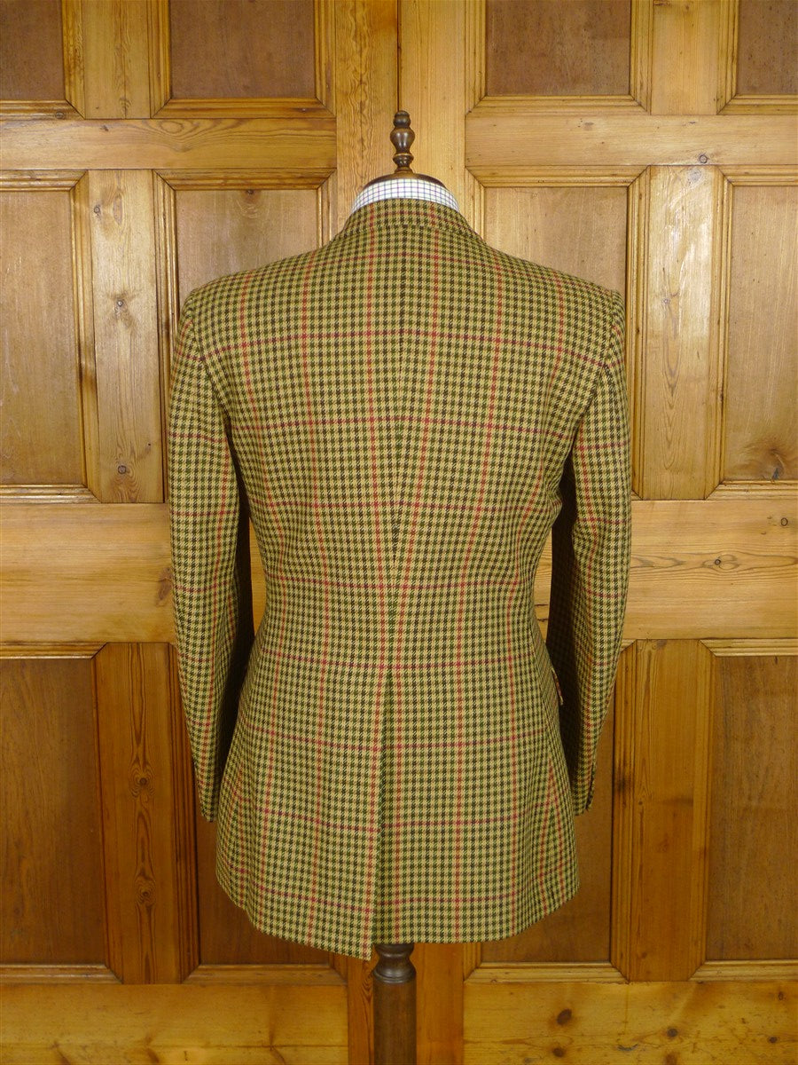 25/0986 near immaculate john g hardy gun check tweed sports jacket 42 long