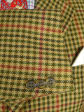 25/0986 near immaculate john g hardy gun check tweed sports jacket 42 long