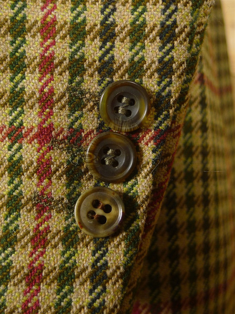 25/0986 near immaculate john g hardy gun check tweed sports jacket 42 long