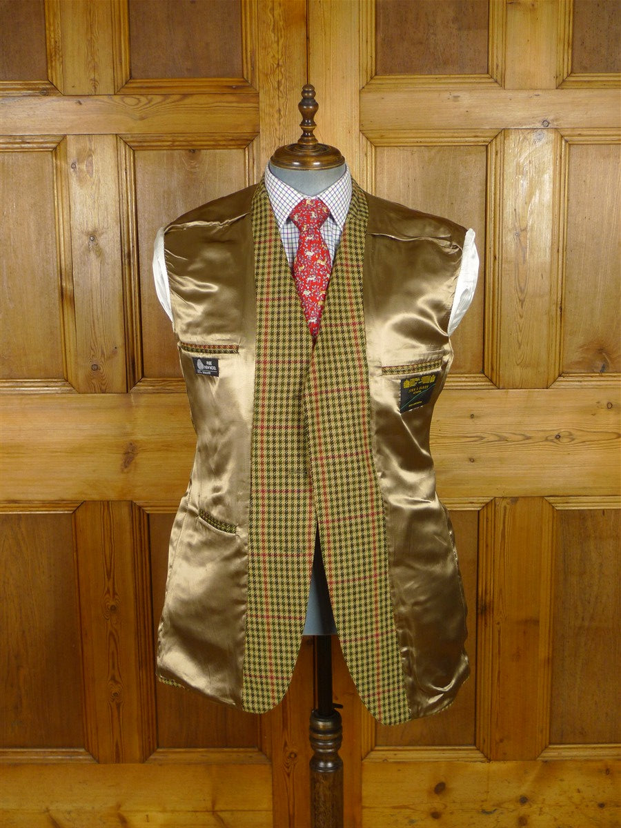 25/0986 near immaculate john g hardy gun check tweed sports jacket 42 long