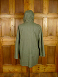 25/1023 immaculate john g hardy heavyweight green wp check tweed shooting field coat w/ detachable hood 40-42