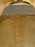 25/1025 beautiful heavyweight 1940s 1950s vintage simpson piccadilly green wp check tweed overcoat 41-42