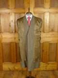 25/1025 beautiful heavyweight 1940s 1950s vintage simpson piccadilly green wp check tweed overcoat 41-42