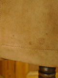 25/1012 beautiful near immaculate invertere fawn brown suede leather safari style jacket 42 long