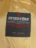 25/1012 beautiful near immaculate invertere fawn brown suede leather safari style jacket 42 long