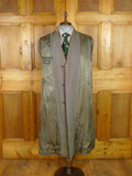 25/1026 heavyweight 1950s 1960s vintage simpson piccadilly grey green twill tweed overcoat 38-40