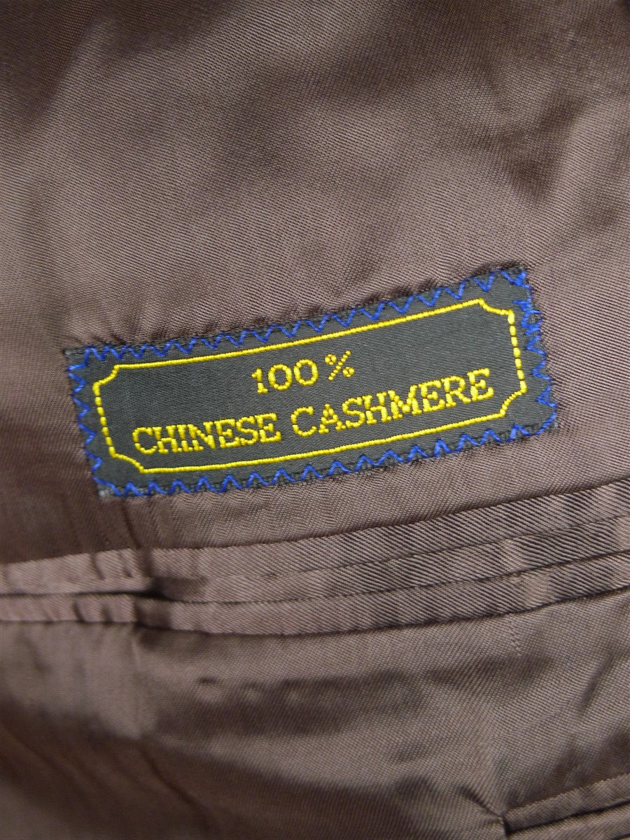 25/1006 immaculate gieves & hawkes savile row brown gun check pure cashmere sports jacket blazer 43-44 regular