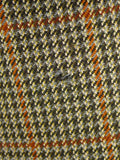 25/1015 gieves & hawkes brown / amber gun check wool tweed sports jacket blazer 40 regular