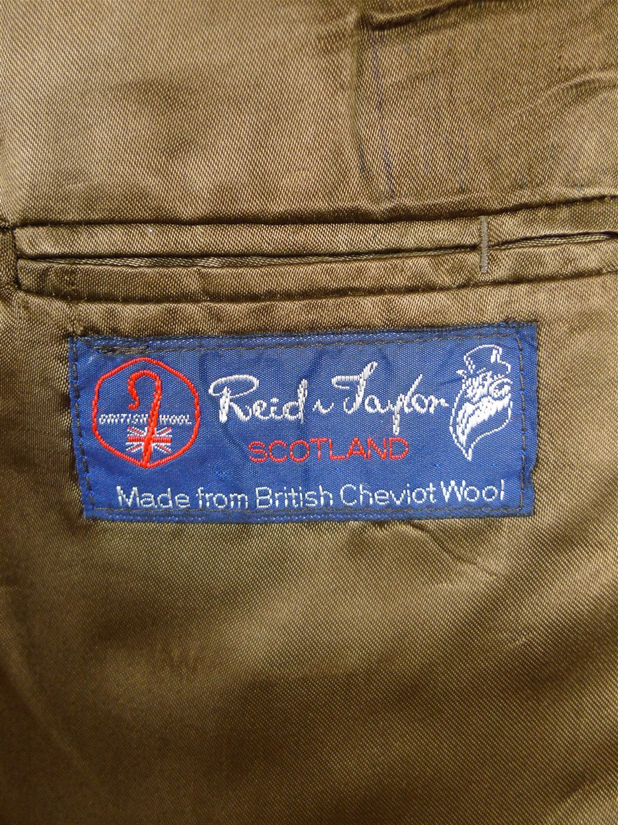 25/1015 gieves & hawkes brown / amber gun check wool tweed sports jacket blazer 40 regular