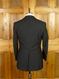 25/1020 wonderful 1960s 1970s vintage daks piccadilly worsted mix textured black dinner jacket & matching waistcoat 38 regular