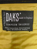 25/1020 wonderful 1960s 1970s vintage daks piccadilly worsted mix textured black dinner jacket & matching waistcoat 38 regular