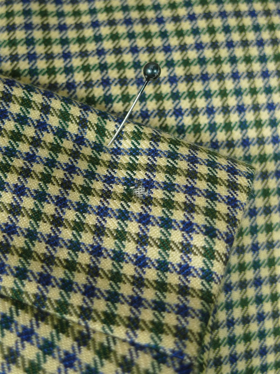 25/1013 gieves & hawkes savile row green check pure cashmere sports jacket blazer 43-44 regular