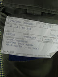 25/1013 gieves & hawkes savile row green check pure cashmere sports jacket blazer 43-44 regular