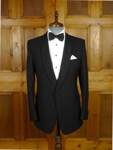 25/1018 immaculate gieves & hawkes savile row black wool shawl dinner jacket 39 regular