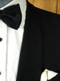 25/1018 immaculate gieves & hawkes savile row black wool shawl dinner jacket 39 regular