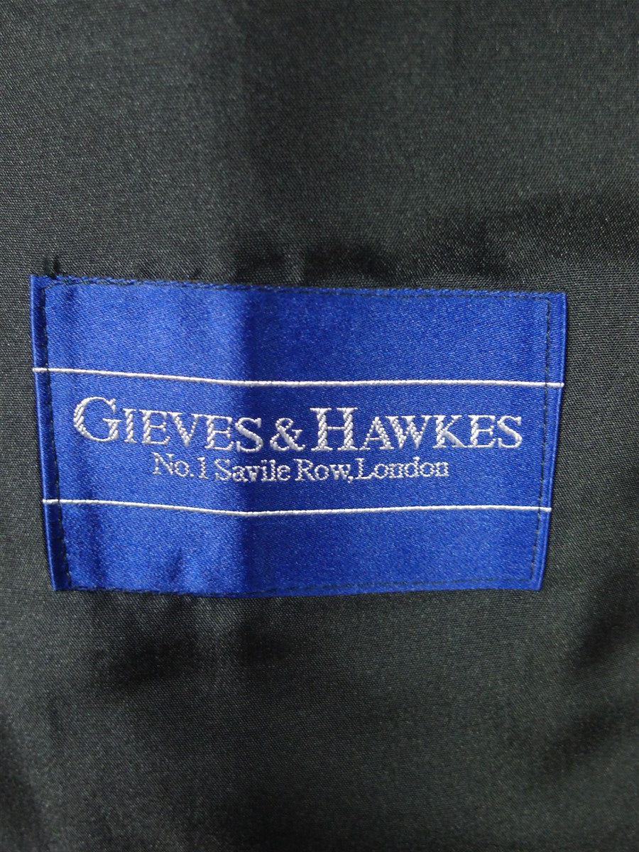 25/1018 immaculate gieves & hawkes savile row black wool shawl dinner jacket 39 regular