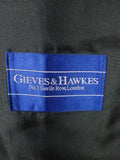 25/1018 immaculate gieves & hawkes savile row black wool shawl dinner jacket 39 regular