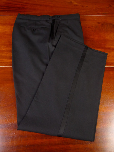 25/1019 immaculate gieves & hawkes savile row black wool evening trouser (matches 25/1018) 34