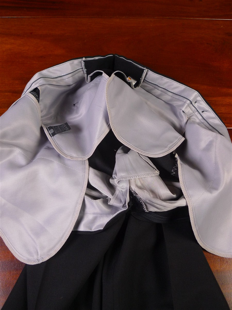 25/1019 immaculate gieves & hawkes savile row black wool evening trouser (matches 25/1018) 34