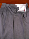 25/1032 immaculate gieves & hawkes savile row grey cashmere stripe wool moring trouser 36