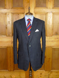 25/1017 immaculate gieves & hawkes savile row dark blue 100% linen blazer jacket 42 regular