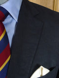 25/1017 immaculate gieves & hawkes savile row dark blue 100% linen blazer jacket 42 regular